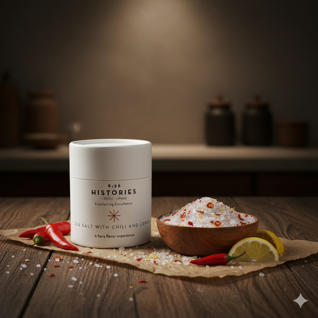 8:26 Histories Sea Salt from Crete with Chilli and Lemon
